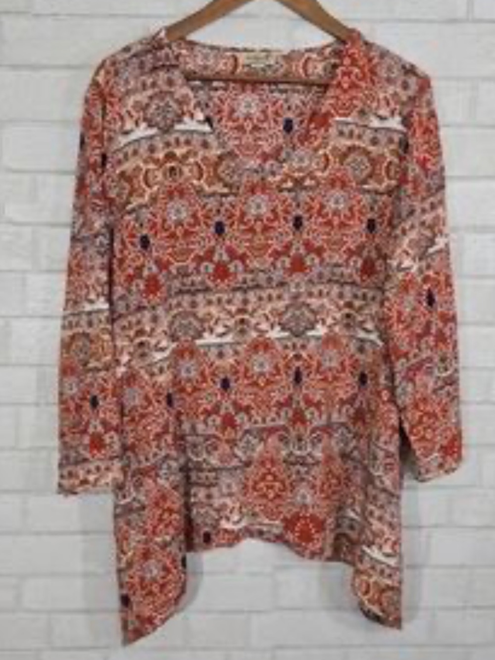 one world Women  Top XL Short Sleeve Pullover 65